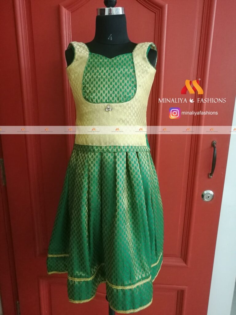 children's pattu pavadai designs